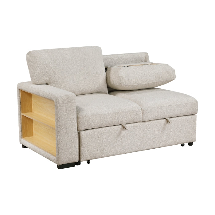 9630BE*22LRC (2)Sectional with Right Chaise, Pull-out Bed, Hidden Storage and Shelves, Charging Ports - 9630BE*22LRC