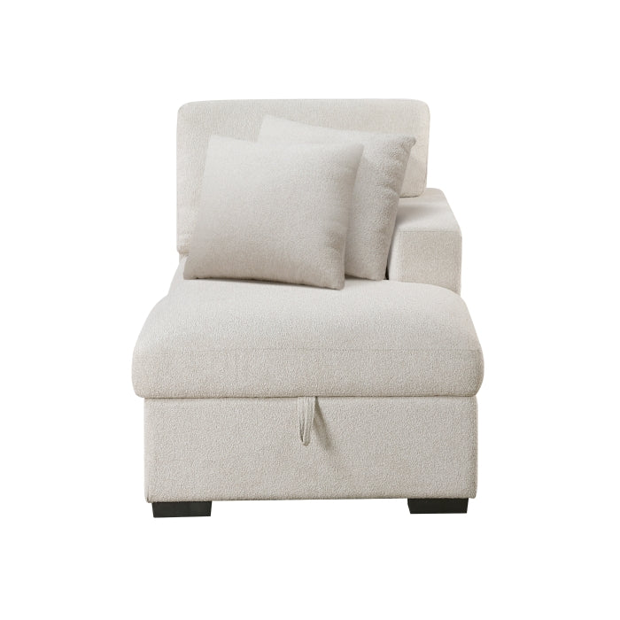 9630BE*22LRC (2)Sectional with Right Chaise, Pull-out Bed, Hidden Storage and Shelves, Charging Ports - 9630BE*22LRC