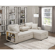 9630BE*22LRC (2)Sectional with Right Chaise, Pull-out Bed, Hidden Storage and Shelves, Charging Ports - 9630BE*22LRC