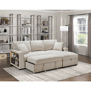 9630BE*22LRC (2)Sectional with Right Chaise, Pull-out Bed, Hidden Storage and Shelves, Charging Ports - 9630BE*22LRC