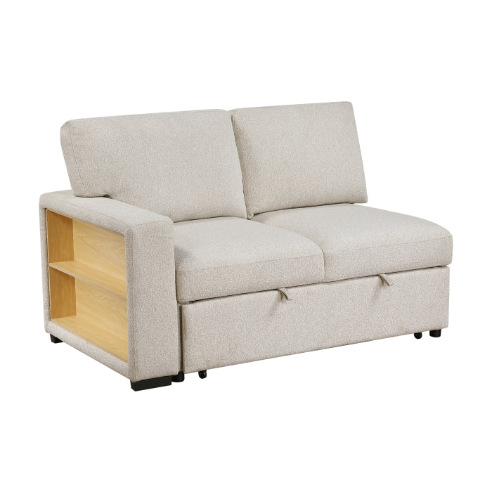 9630BE*42LRC (4)Sectional with Right Chaise, Pull-out Bed, Hidden Storages and Shelves, Charging Ports - 9630BE*42LRC