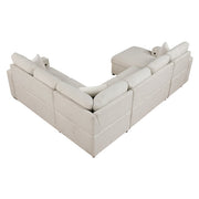 9630BE*4LC2R (4)Sectional with Left Chaise, Pull-out Bed, Hidden Storages and Shelves, Charging Ports - 9630BE*4LC2R