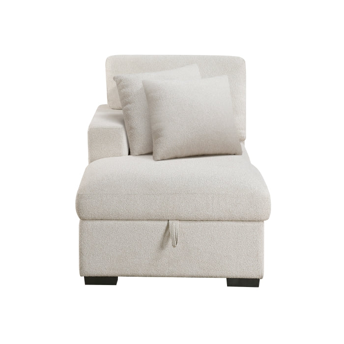 9630BE*4LC2R (4)Sectional with Left Chaise, Pull-out Bed, Hidden Storages and Shelves, Charging Ports - 9630BE*4LC2R