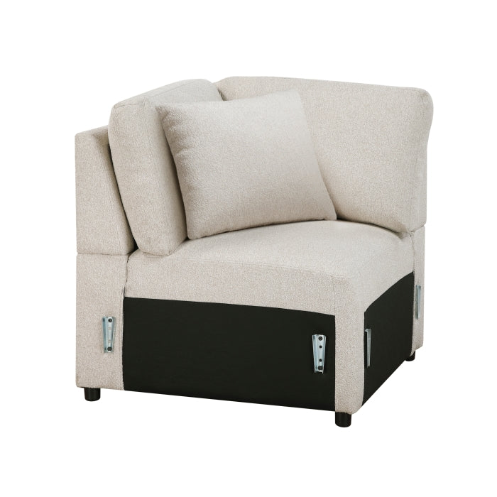 9630BE*4LC2R (4)Sectional with Left Chaise, Pull-out Bed, Hidden Storages and Shelves, Charging Ports - 9630BE*4LC2R