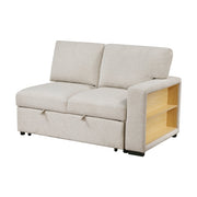 9630BE*4LC2R (4)Sectional with Left Chaise, Pull-out Bed, Hidden Storages and Shelves, Charging Ports - 9630BE*4LC2R