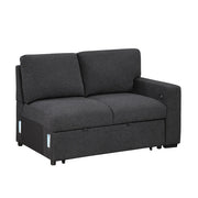 9630BK*2LC2R (2) Sectional with Left Chaise, Pull-out Bed and Hidden Storage, Charging Ports - 9630BK*2LC2R