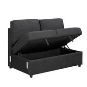 9630BK*32LRC (3)Sectional with Right Chaise, Pull-out Bed, Hidden Storages and Shelves, Charging Ports - 9630BK*32LRC