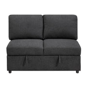 9630BK*3LC2R (3)Sectional with Left Chaise, Pull-out Bed, Hidden Storages  and Shelves, Charging Ports - 9630BK*3LC2R