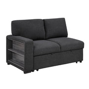 9630BK*42LRC (4)Sectional with Right Chaise, Pull-out Bed, Hidden Storages and Shelves, Charging Ports - 9630BK*42LRC