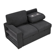 9630BK*42LRC (4)Sectional with Right Chaise, Pull-out Bed, Hidden Storages and Shelves, Charging Ports - 9630BK*42LRC