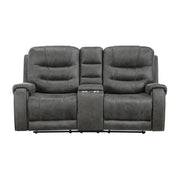 9634DGY*2 2pc Set: Sofa, Love - 9634DGY*2