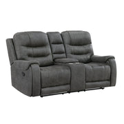 9634DGY*2 2pc Set: Sofa, Love - 9634DGY*2