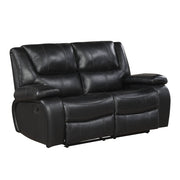 9639BK-2 Double Reclining Love Seat - 9639BK-2