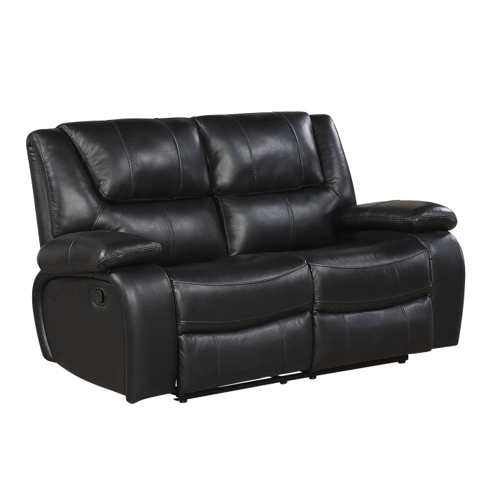 9639BK-2 Double Reclining Love Seat - 9639BK-2