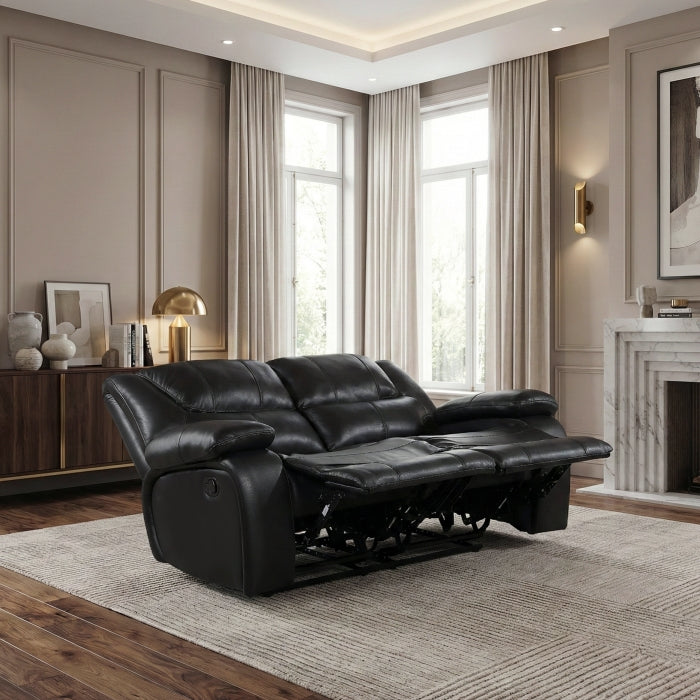 9639BK-2 Double Reclining Love Seat - 9639BK-2