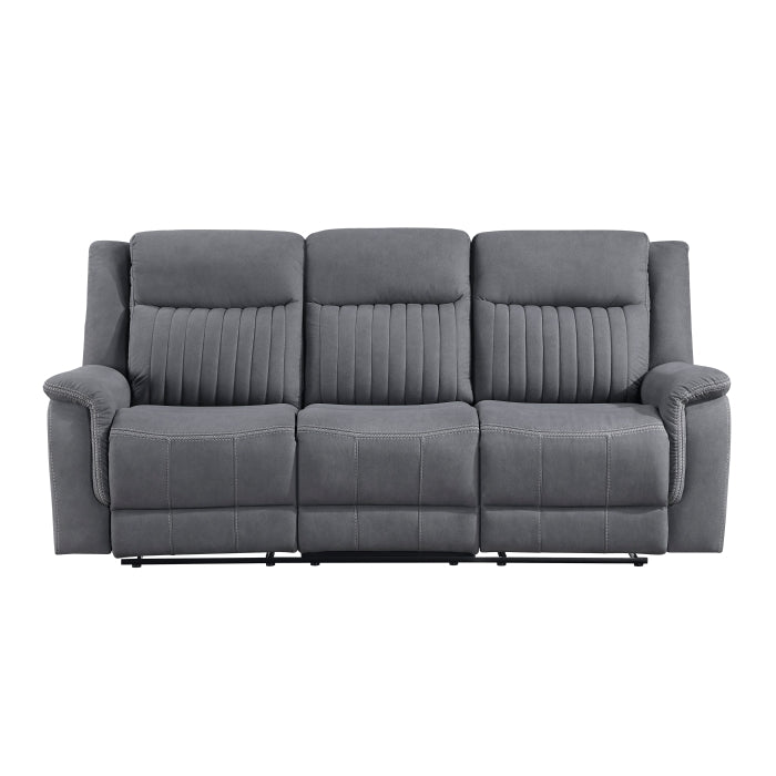 9646GY-3 Double Reclining Sofa - 9646GY-3