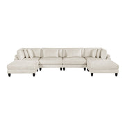 9688NBE*62CR2AC2OT (6)6-Piece Modular Sectional with Ottomans - 9688NBE*62CR2AC2OT