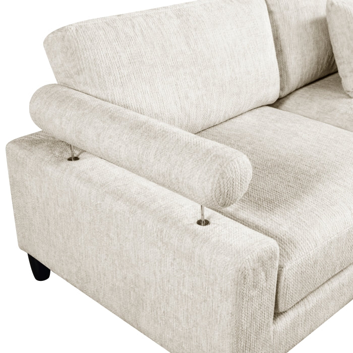9688NBE*62CR2AC2OT (6)6-Piece Modular Sectional with Ottomans - 9688NBE*62CR2AC2OT