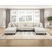 9688NBE*62CR2AC2OT (6)6-Piece Modular Sectional with Ottomans - 9688NBE*62CR2AC2OT