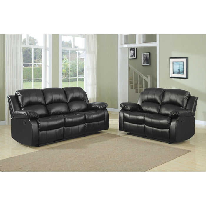 9700BLK-3 Double Reclining Sofa - 9700BLK-3