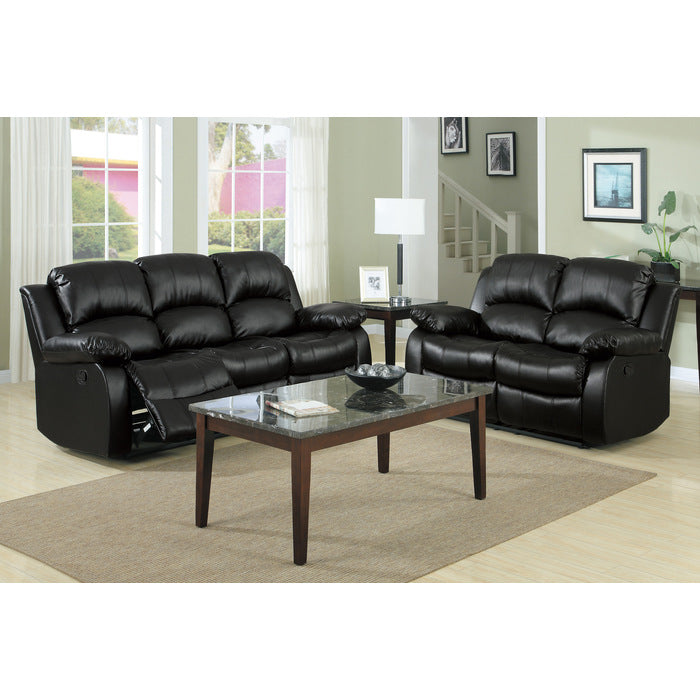 9700BLK-3 Double Reclining Sofa - 9700BLK-3