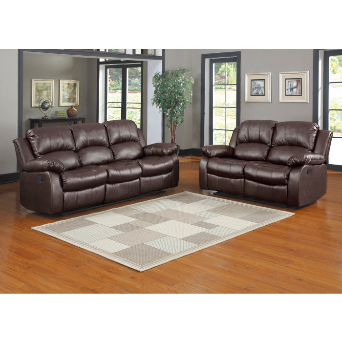 9700BRW-3 Double Reclining Sofa - 9700BRW-3