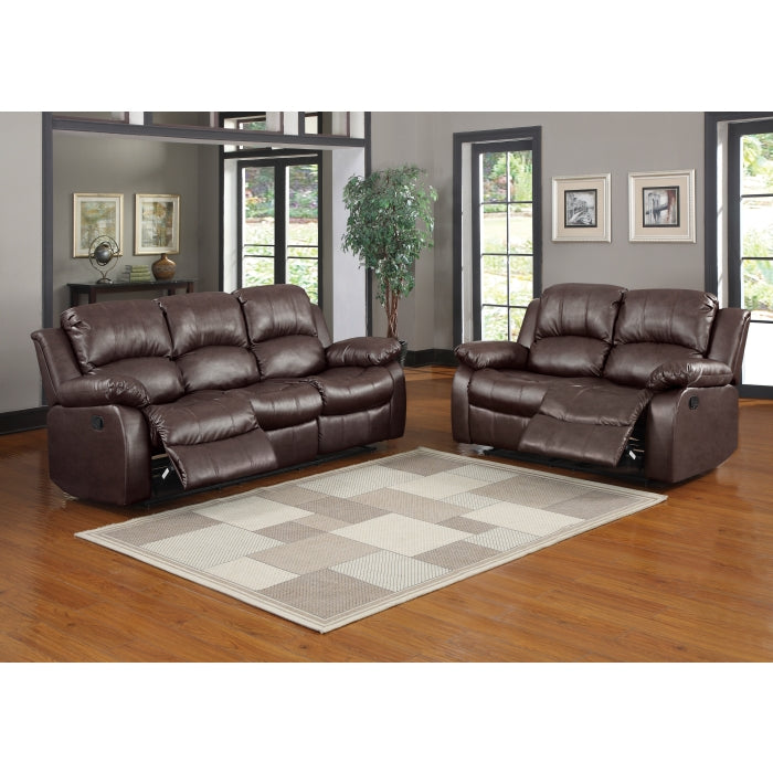 9700BRW-3 Double Reclining Sofa - 9700BRW-3
