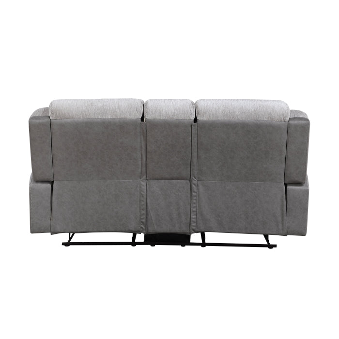9703GY*2 2pc Set: Sofa, Love - 9703GY*2