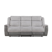 9703GY-3 Double Reclining Sofa - 9703GY-3