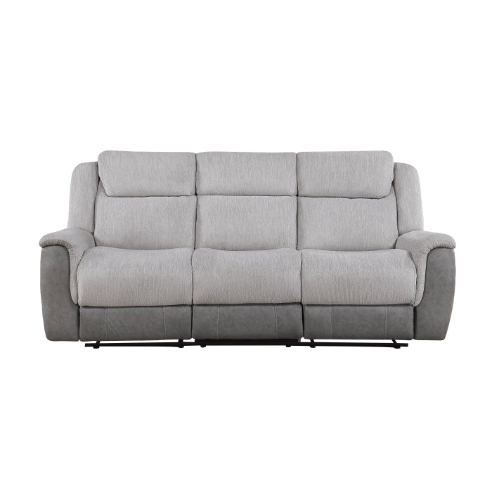 9703GY-3 Double Reclining Sofa - 9703GY-3