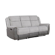 9703GY-3 Double Reclining Sofa - 9703GY-3