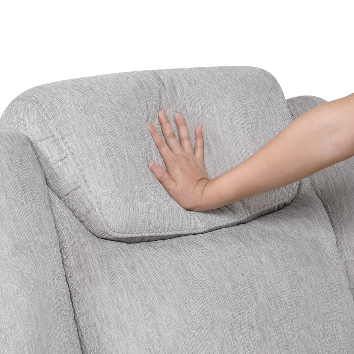 9703GY-3 Double Reclining Sofa - 9703GY-3