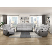 9703GY-3 Double Reclining Sofa - 9703GY-3