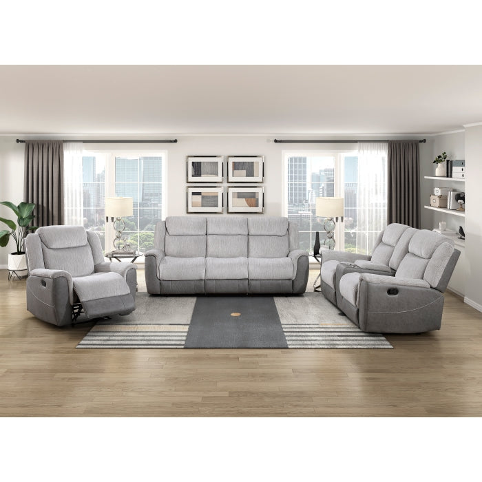 9703GY-3 Double Reclining Sofa - 9703GY-3