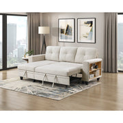 9705BE*32AVC (3)Sectional with Reversible Chaise, Pull-out Bed, Shelves and Charging Ports - 9705BE*32AVC
