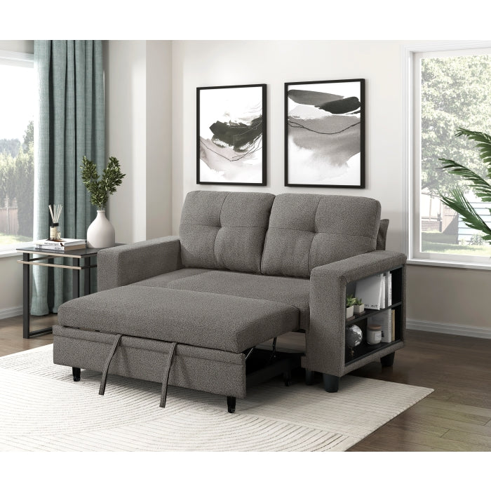 9705DB-2* (2)Love Seat with Pull-out Bed, Shelves and Charging Ports - 9705DB-2*