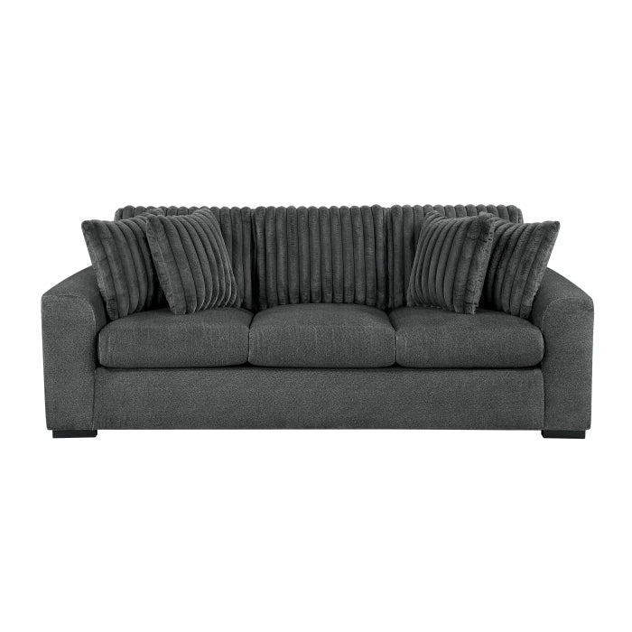 9720DGY*2 2pc Set: Sofa, Love - 9720DGY*2