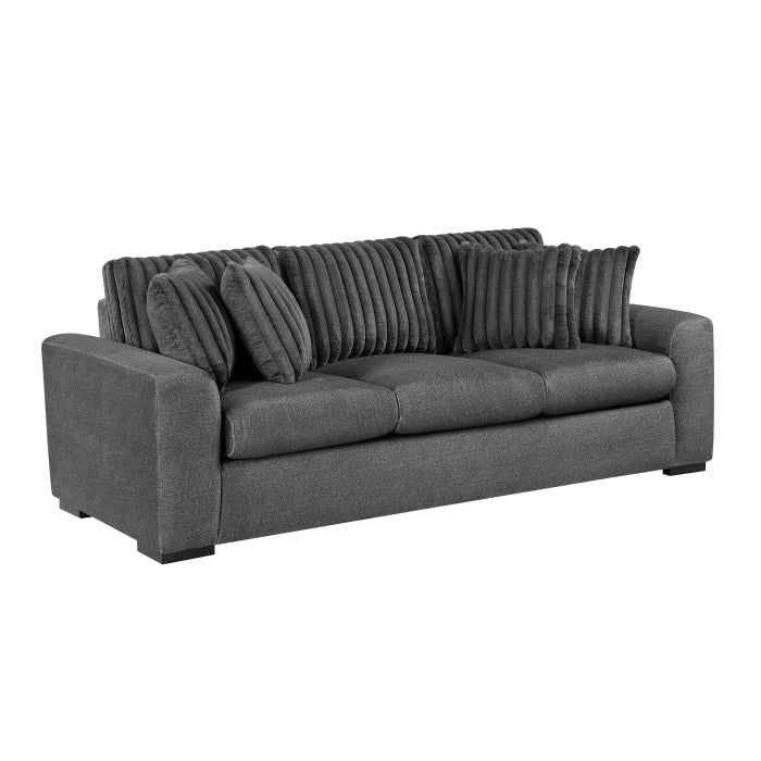 9720DGY*2 2pc Set: Sofa, Love - 9720DGY*2
