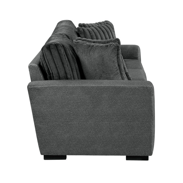 9720DGY*2 2pc Set: Sofa, Love - 9720DGY*2