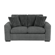 9720DGY*2 2pc Set: Sofa, Love - 9720DGY*2