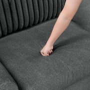 9720DGY*2 2pc Set: Sofa, Love - 9720DGY*2