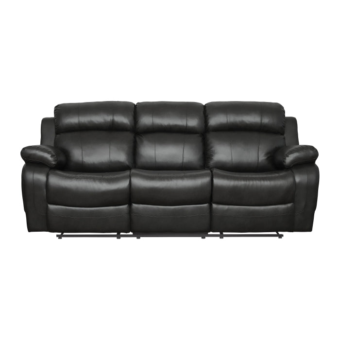 9724BLK*2 2pc Set: Sofa, Love - 9724BLK*2