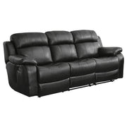 9724BLK*2 2pc Set: Sofa, Love - 9724BLK*2