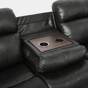 9724BLK*2 2pc Set: Sofa, Love - 9724BLK*2