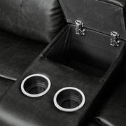 9724BLK*2 2pc Set: Sofa, Love - 9724BLK*2