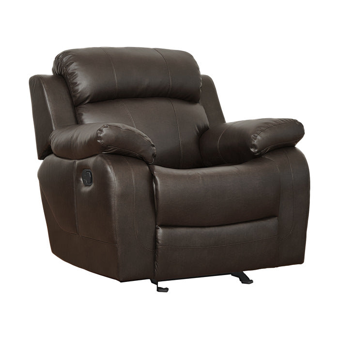 9724BRW-1 Glider Reclining Chair - 9724BRW-1
