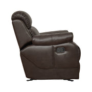 9724BRW-1 Glider Reclining Chair - 9724BRW-1
