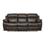 9724BRW*2 2pc Set: Sofa, Love - 9724BRW*2