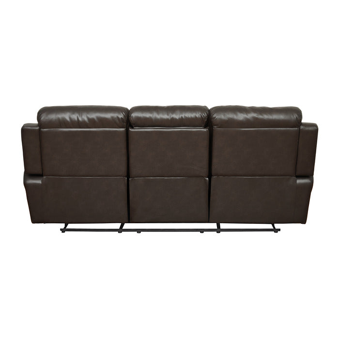 9724BRW*2 2pc Set: Sofa, Love - 9724BRW*2