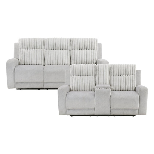 9728LGY*2 2pc Set: Sofa, Love - 9728LGY*2